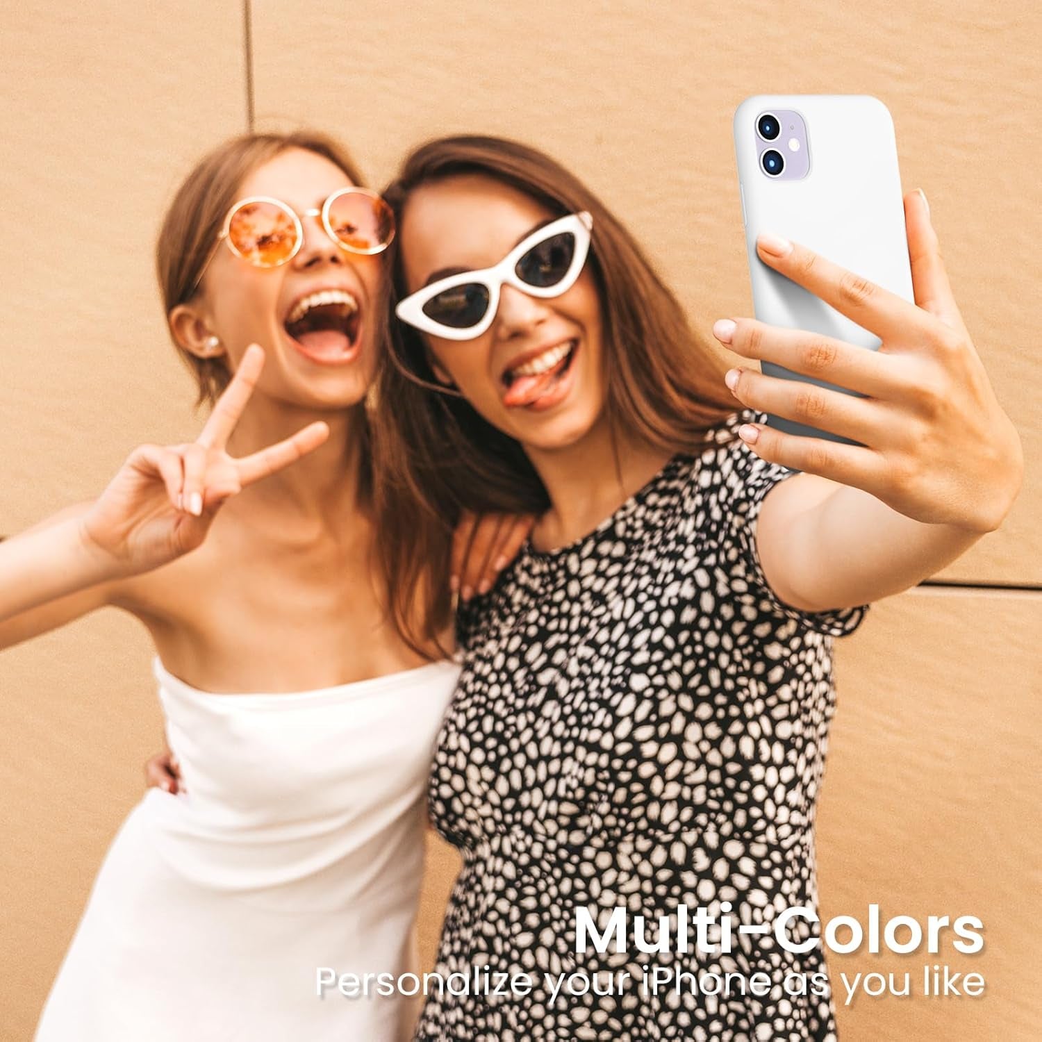 Compatible with Iphone 11 Liquid Silicone Case 6.1 Inch, Slim Liquid Silicone Case with Open Bottom Style Soft Gel Rubber Cover - White