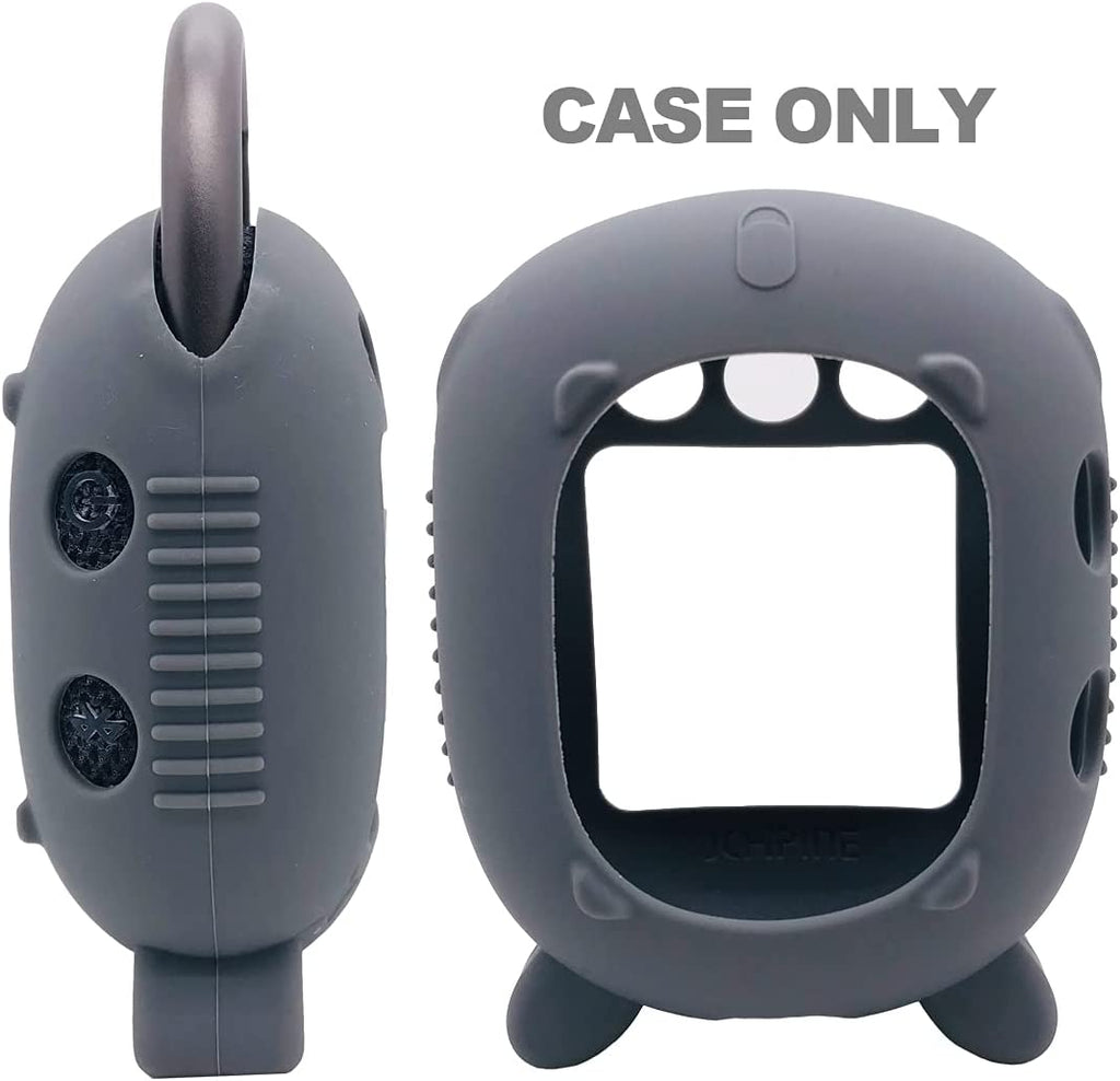 Silicone Cover Case for JBL Clip 4 Portable Bluetooth Speaker, Protective Carrying Case for JBL Clip 4 Portable Bluetooth Speaker Stand up Holder (Grey)