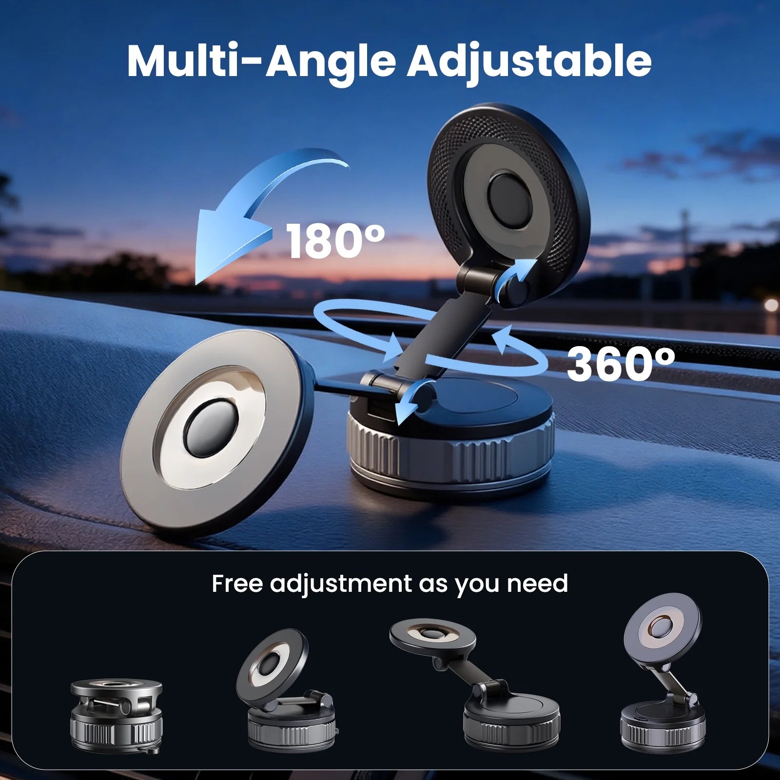 Phone Holders for Your Car -  Mag-Safe Car Mount - 360° Adjustable Phone Mount for Your Car Compatible for Iphone 17 Pro Max 16 15 14 13 12 Air Plus, Car Essentials Accessories
